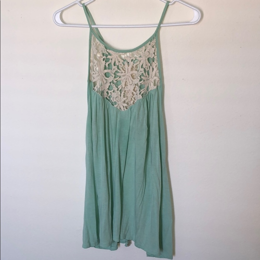 Urban outfitters open back mint tank